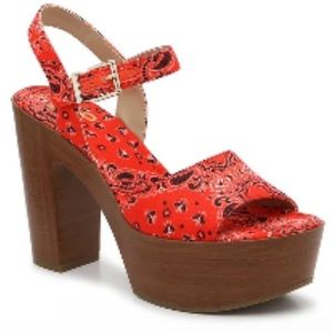 Mix No 6 Carinda Platform Heels.  Size 7. NEVER WORN!